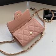Chanel chian wallet pearl pink - 5