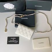 Chanel Wallet White Chain 11x7cm - 4