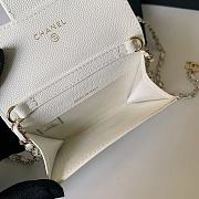 Chanel Wallet White Chain 11x7cm - 2