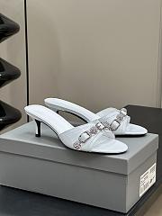 Balenciaga Women Cagole Sandals 50mm White - 1