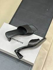 Balenciaga Women's Black Duty Free Leather Mules 6cm - 4