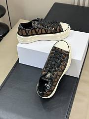 Valentino Garavani Iconograph Canva Brown Sneakers - 2