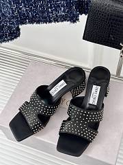 Jimmy Choo Ellison Black Mules Heel 6cm - 2