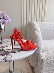 Christian Louboutin Spikaqueen Red Patent Heel 10cm - 2