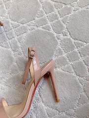 Christian Louboutin Spikaqueen Beige Patent Heel 10cm - 4