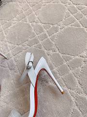 Christian Louboutin Spikaqueen White Patent Heel 10cm - 5