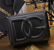 Dolce & Gabbana Black Small Leather Top Handle Bag 17.5x13.5x6.5cm - 2