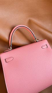 Hermes Kelly 25 Bag Pink Silver 25cm - 4