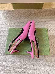 Gucci Signoria Slingback Pump Pink Patent Heel 4.5cm - 2