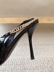 Gucci Signoria Slingback Pump Black Patent Heel 10.5cm - 4