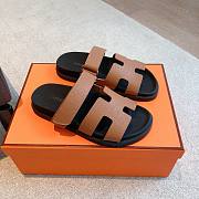 Hermes Chypre Sandal Black Brown  - 1