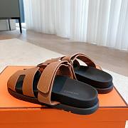 Hermes Chypre Sandal Black Brown  - 5