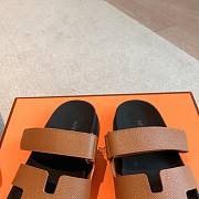 Hermes Chypre Sandal Black Brown  - 4