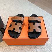 Hermes Chypre Sandal Black Brown  - 3