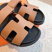 Hermes Chypre Sandal Black Brown  - 2