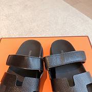 Hermes Chypre Sandal Black 02 - 4