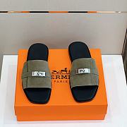 Hermes Gabriel Sandal Black Green  - 3