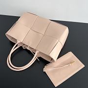 Bottega Veneta Medium Arco Pink Tote Bag 36x25x14cm - 3