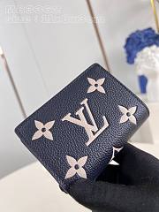 Louis Vuitton LV Wallet Cléa Navy Blue 11 x 8.5 x 3.5 cm - 2