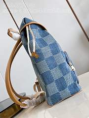 Louis Vuitton LV Montsouris Backpack Damier Blue Denim 32x40x19cm - 5