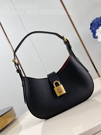 Louis Vuitton LV Low Key Shoulder Bag Black 26 x 18 x 7 cm