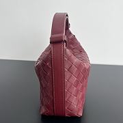 Bottega Veneta Mini Wallace Red Wine 23x13x9.5cm - 6