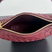 Bottega Veneta Mini Wallace Red Wine 23x13x9.5cm - 5