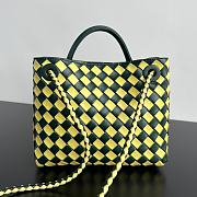 Bottega Veneta Small Andiamo Green Yellow 25x20x10cm - 4