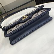 Gucci Luce Mini Shoulder Bag Blue 20x10x4cm - 5