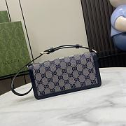 Gucci Luce Mini Shoulder Bag Blue 20x10x4cm - 2