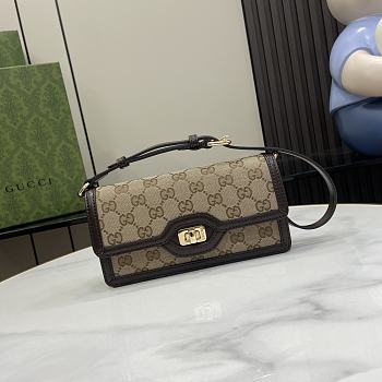 Gucci Luce Mini Shoulder Bag Brown 20x10x4cm