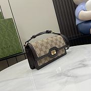 Gucci Luce Mini Shoulder Bag Brown 20x10x4cm - 6