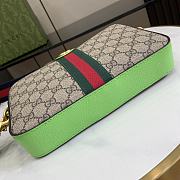 Gucci Small Ophidia GG Crossbody Bag Green 24x15x7cm - 5