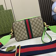 Gucci Small Ophidia GG Crossbody Bag Green 24x15x7cm - 4