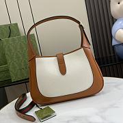 Gucci Jackie Small Shoulder Bag White Canvas 27.5x19x4cm - 4