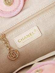 Chanel Shopping Tote Bag Canvas Light Pink 38cm - 4