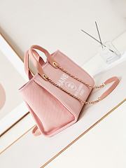 Chanel Shopping Tote Bag Canvas Light Pink 38cm - 3