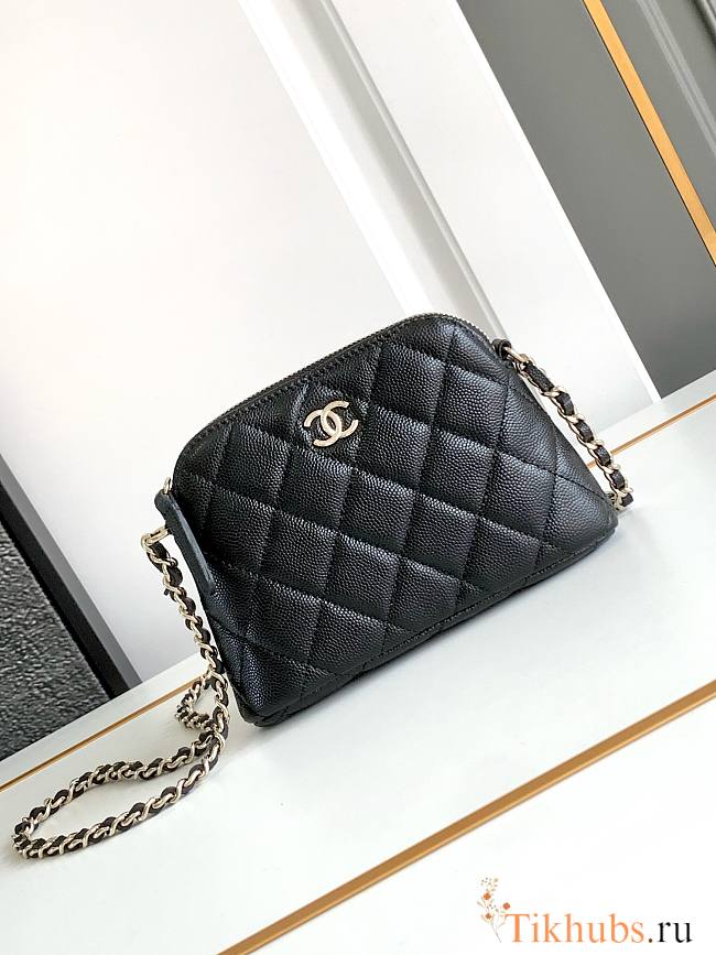 Chanel Clutch With Chain Caviar Black 16x11x2.5cm - 1