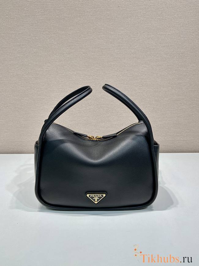 Prada Leather Handbag Black Bag 25x18x10cm - 1