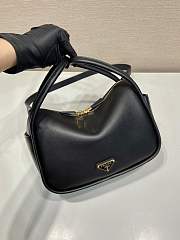 Prada Leather Handbag Black Bag 25x18x10cm - 2