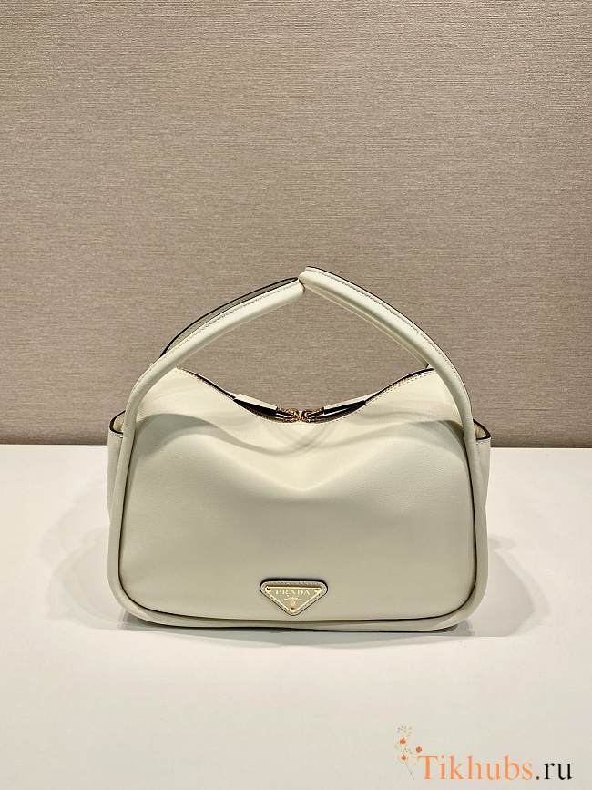 Prada Leather Handbag White Bag 25x18x10cm - 1