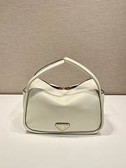 Prada Leather Handbag White Bag 25x18x10cm - 1