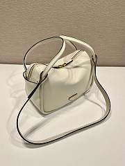Prada Leather Handbag White Bag 25x18x10cm - 4