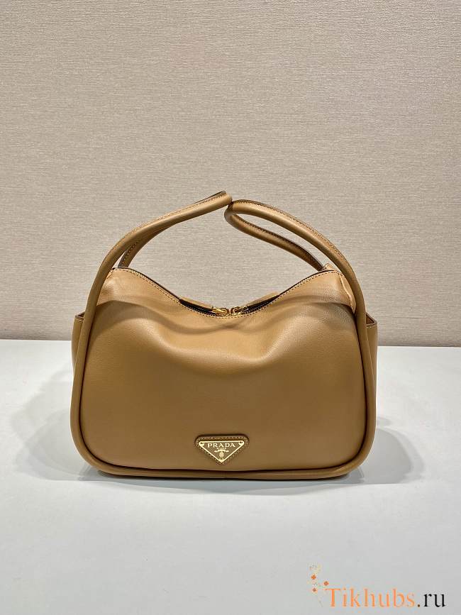 Prada Leather Handbag Caramel Bag 25x18x10cm - 1