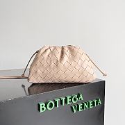 Bottega Veneta Mini Pouch Intrecciato Leather Clutch Pink 22x13x5cm - 1