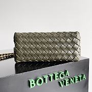 Bottega Veneta Small Andiamo Kaki 25x22x10.5cm - 3