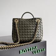 Bottega Veneta Small Andiamo Kaki 25x22x10.5cm - 2