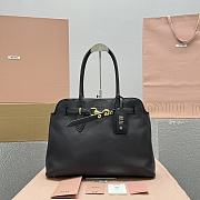Miu Miu Aventure Nappa Leather Black Bag 40x31x13cm - 1