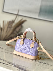 Louis Vuitton LV Nano Alma Purple Lilac 18 x 12 x 8 cm - 6