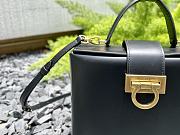 Salvatore Ferragamo Trifolio Box Bag Black 20x15x8cm - 5